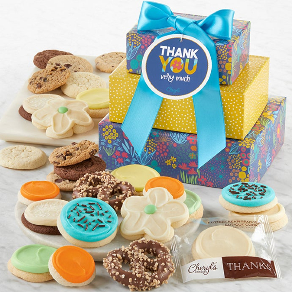 Delicious Appreciation Tower of Treats They Won't Forget Gift Basket