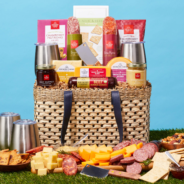 Deluxe Gourmet Charcuterie Picnic Experience Summer Gift Basket