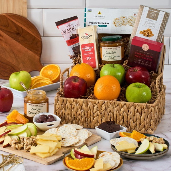 Thinking of You Gourmet Fruit and Treats Surprise Gift Basket