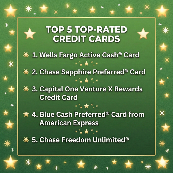 Top 5 Credit Cards
