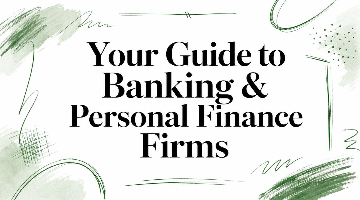 Your Guide to Banking & Personal Finance Firms