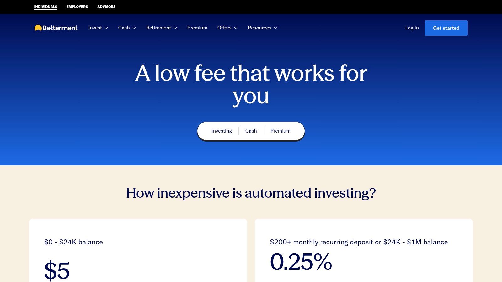 Betterment (Digital and Premium)