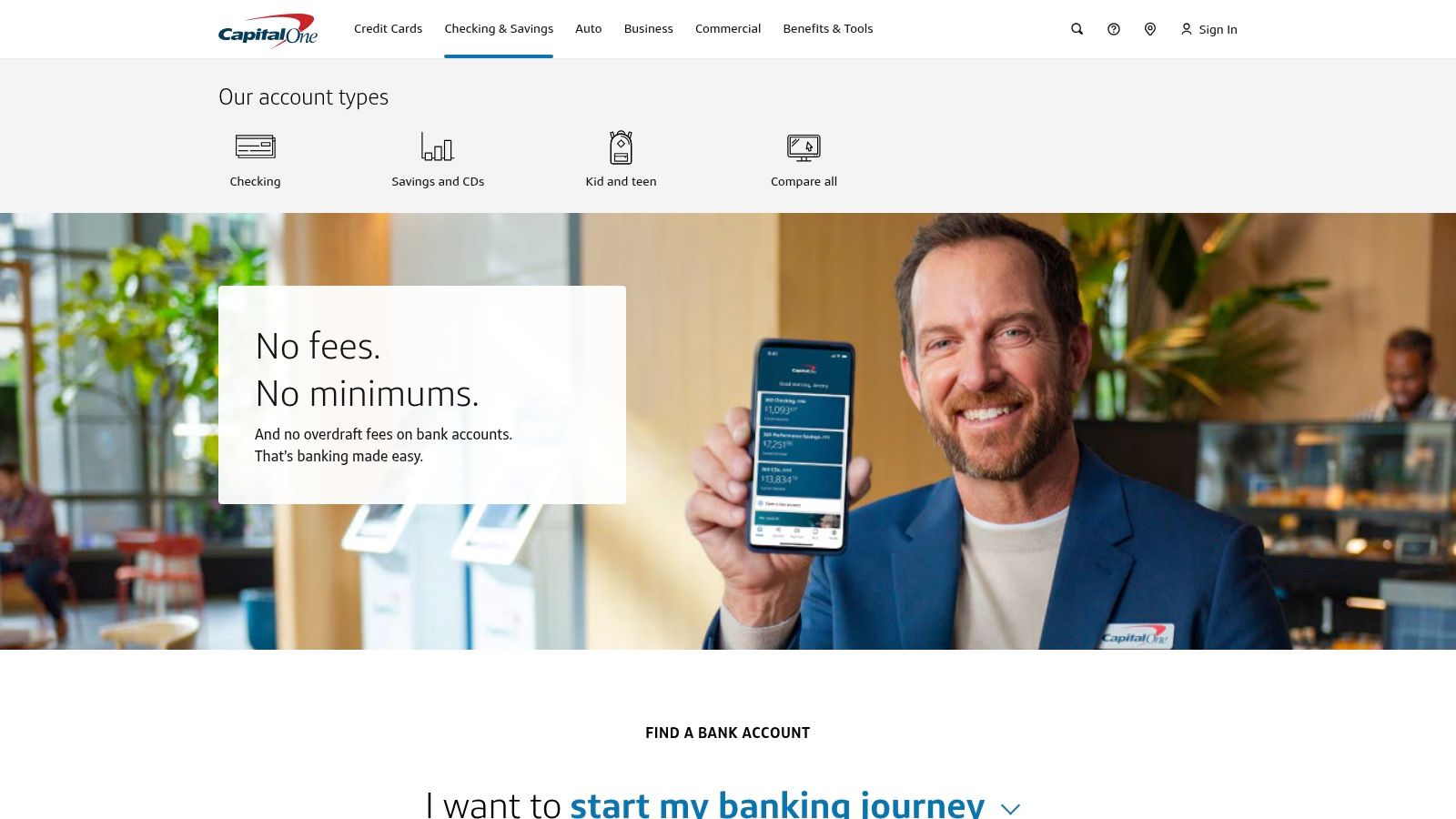 Capital One: Best for Hybrid Online and In-Person Banking