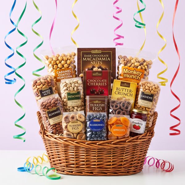 Giant Gourmet Nuts Delights For Ultimate Snack Lovers Gift Basket