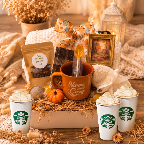 Starbucks Pumpkin Spice Warm and Cozy Autumn Gift Basket
